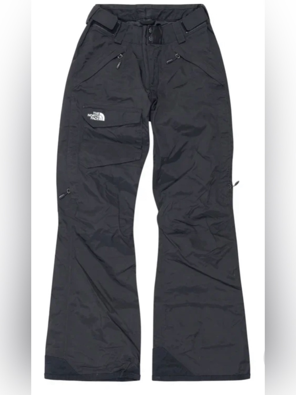 The North Face Black Womens HyVent Snow Pants with Logo Pocket